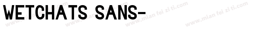 wetchats sans字体转换